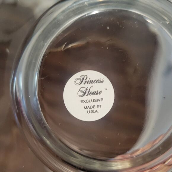 Princess Heritage Collection Crystal Serving Bowl Etched Footed Salad Fruit - Picture 4 of 9